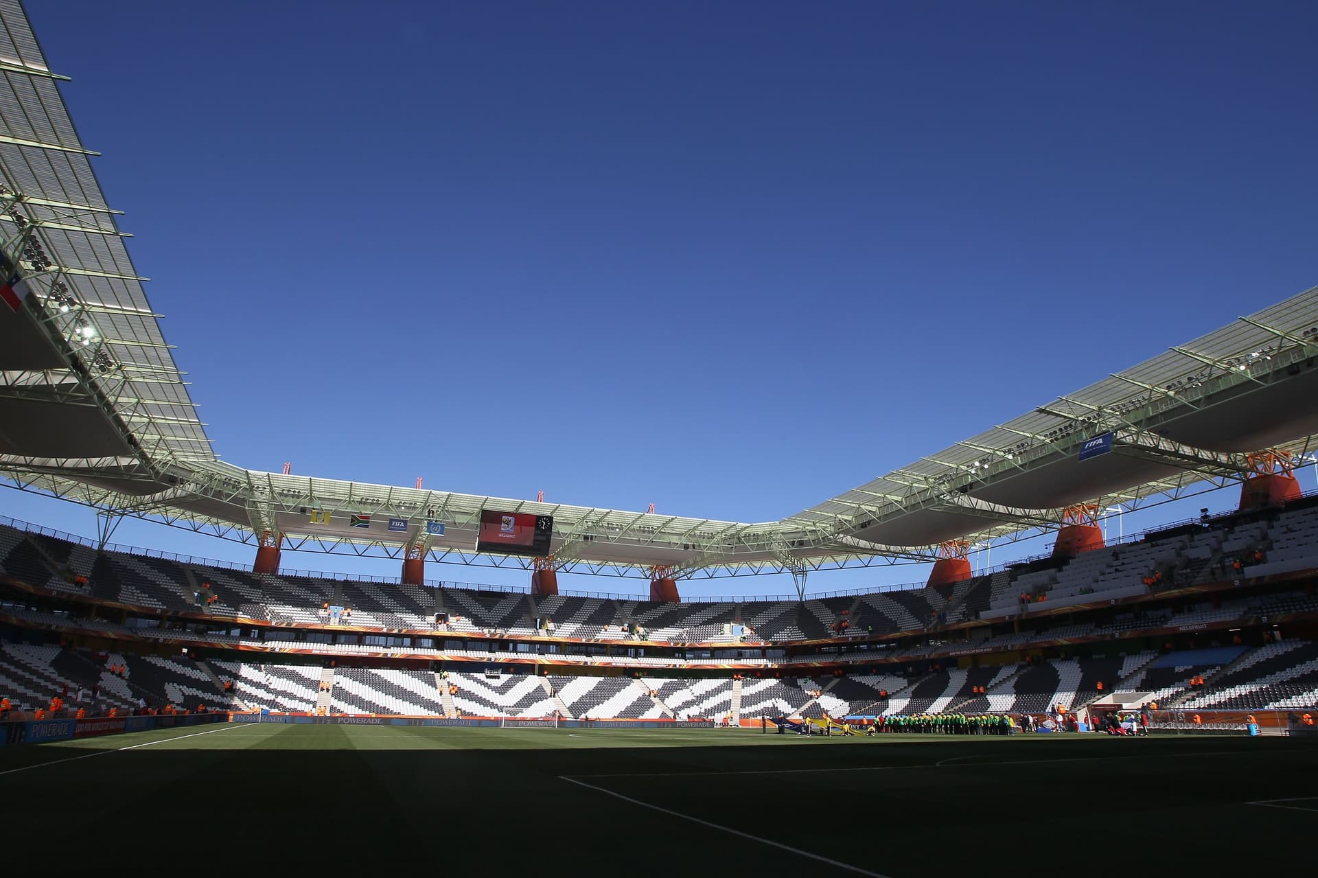 A general view of the Mbombela Stadium
