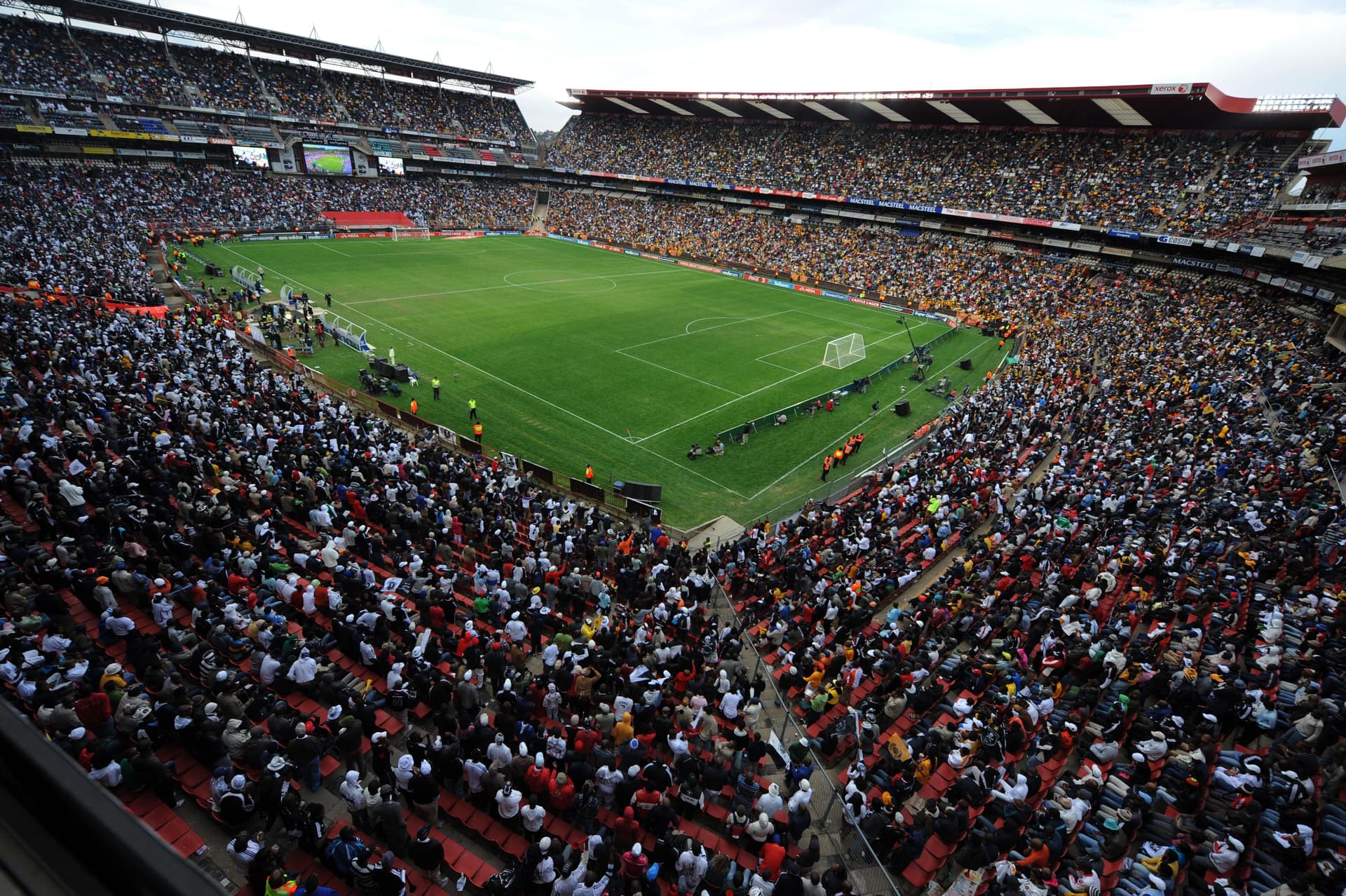 A general view of the stadium and fans during the Absa Premiership match