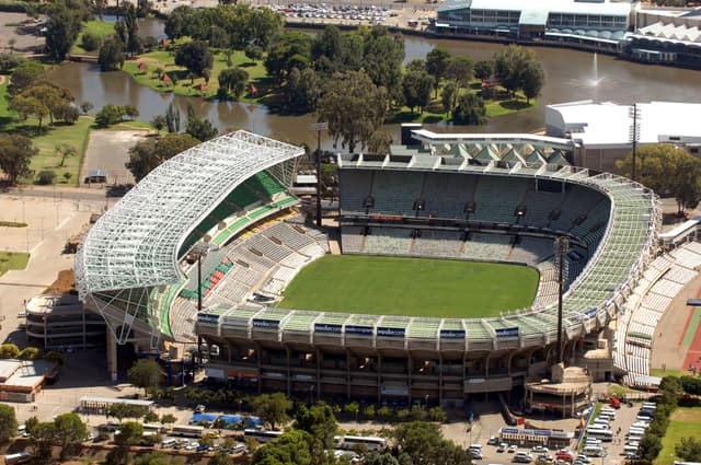 Aerial view of Free State Stadium in Bloemfontein, South Africa